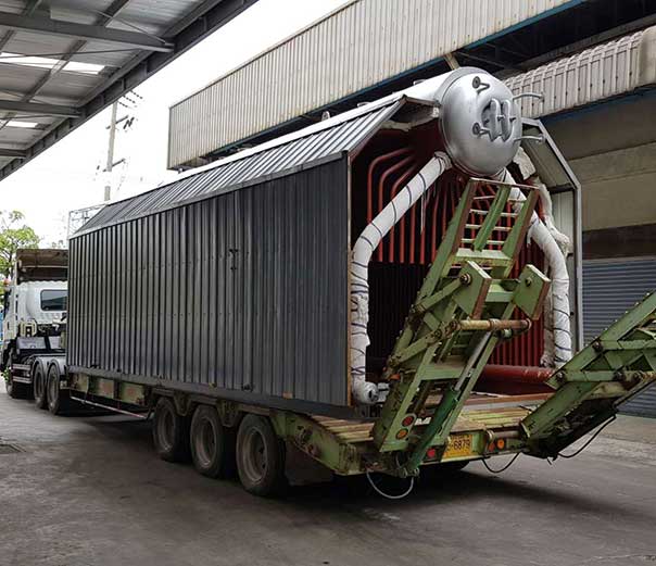 SZL10 Caldera de Vapor de 10 toneladas de Astillas de Madera para la Industria Láctea en Camboya