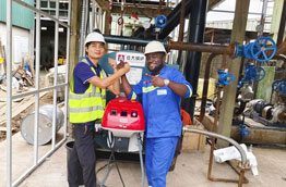 Trabajos de instalacion de calderas de aceite termico en Camerun