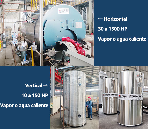 Caldera de Vapor de Gas y Aceite