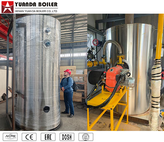 Caldera vertical de gas o diesel LHS