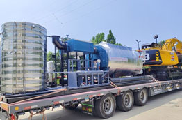 Entrega de caldera de vapor sobre patin alimentada con gas a Uzbekistan