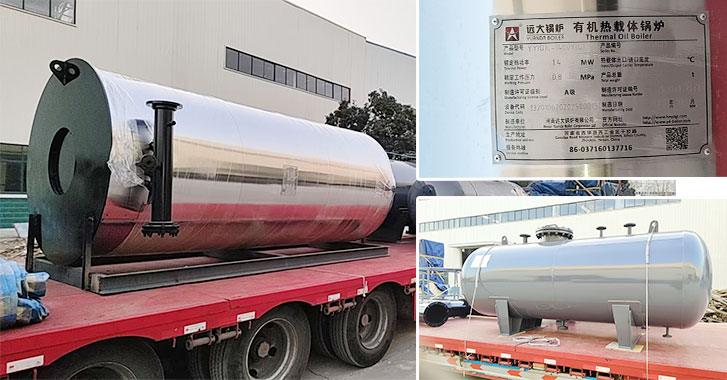 1400kw Calentador de fluido termico vertical